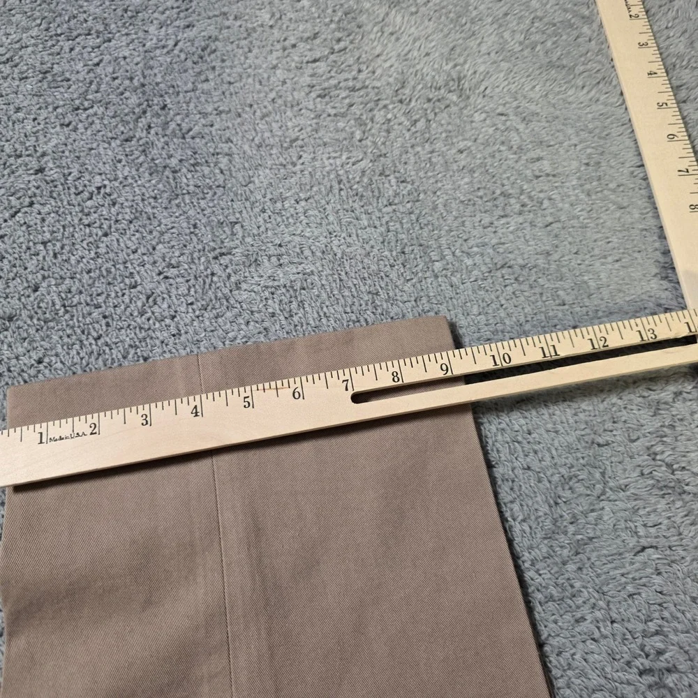 Cacharel‎ Mens 36 Straw Tan Pleated Straight Leg Cotton Blend Vintage Trousers